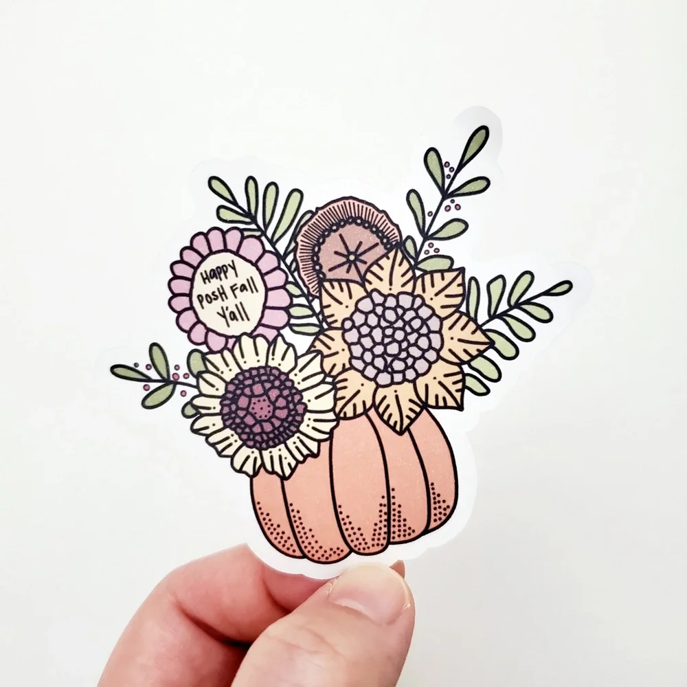 LB057 STICKERS Custom Poshmark Happy Posh Fall Y'all Shipping [Price Firm] - Picture 5 of 10